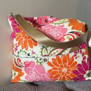 Spartina Large Tote Purse with Gold Strap